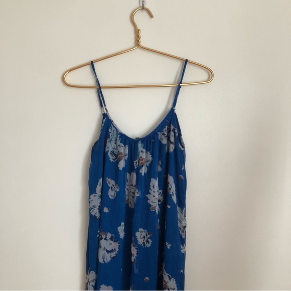 Zara Flowy Blue Maxi Dress - Picture 3 of 9